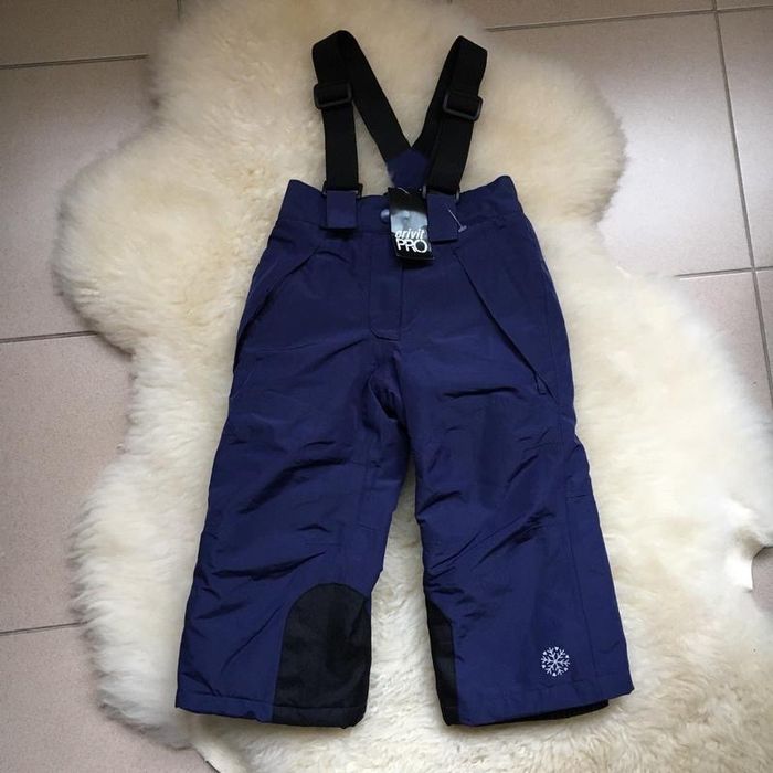 Новий теплий мембранний напівкомбінезон crivit pro 86-92 темно-синій