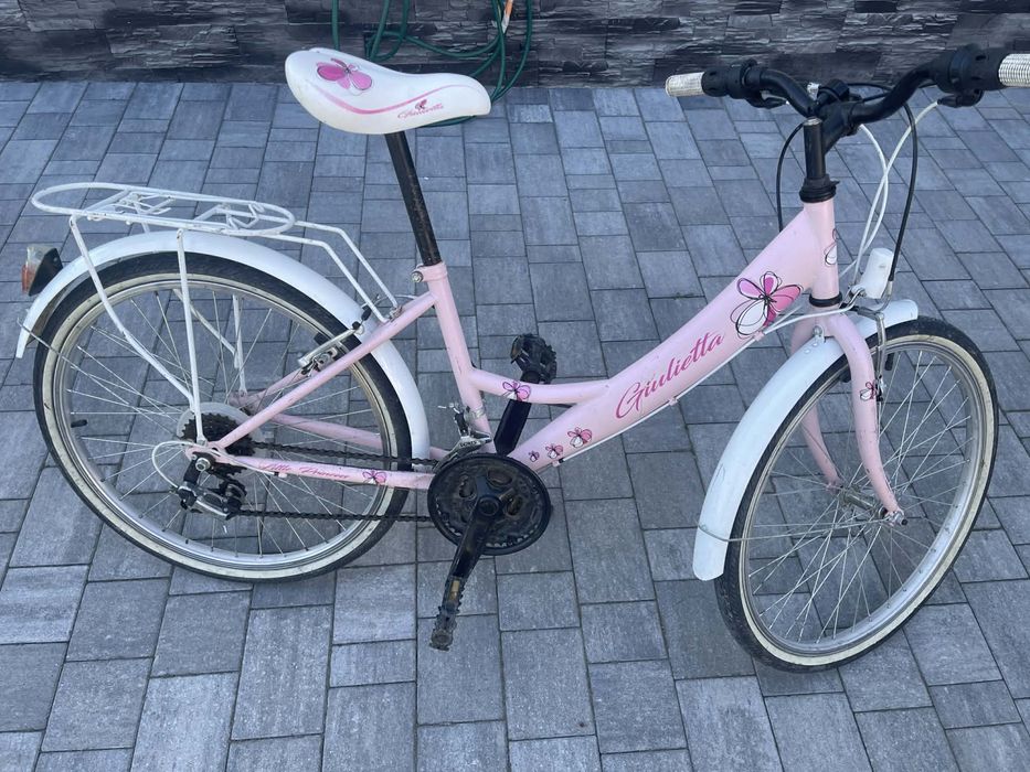 Rower Kands Laguna Gulietta 24” 14”BIAŁO-RÓŻOWY POŁYSK