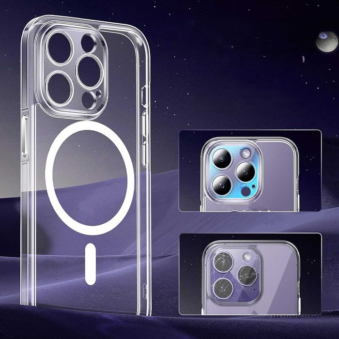 TOCOL etui iPhone 14 Pro MagSafe magnetyczne aparat matowe