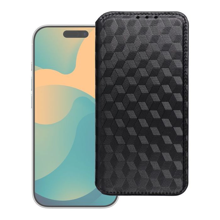 Etui z klapką na iPhone 17 PRO / 18 PRO Cubic Book czarne