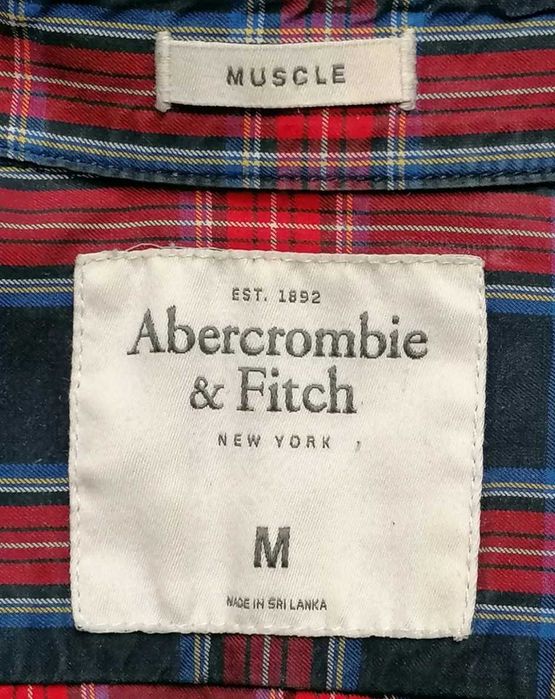 ABERCROMBIE & FITCH oryginalna koszula męska długi rękaw Roz.M