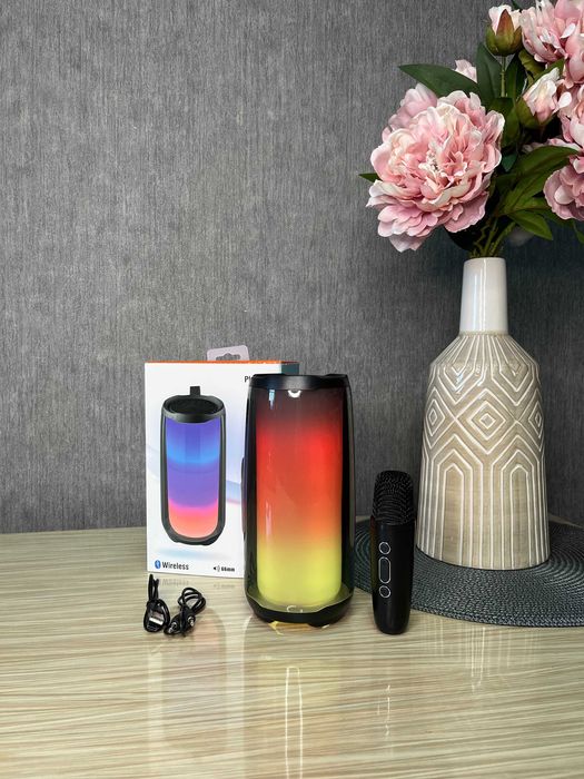 Беспроводная Bluetooth колонка Pulse 5 с подсветкой 20 Вт | микрофон