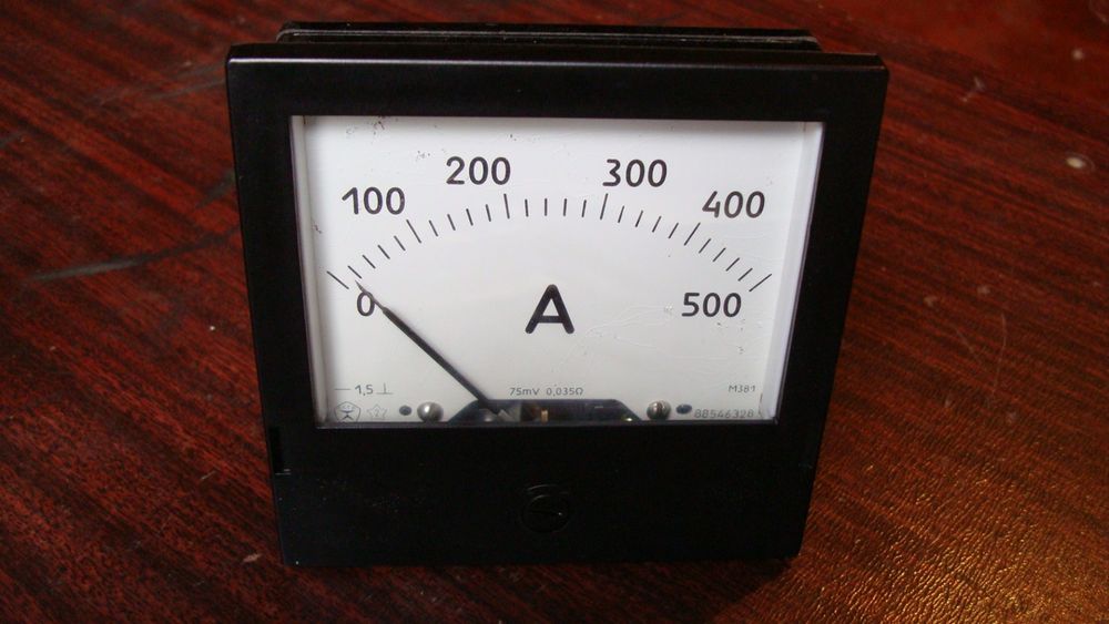 Амперметры М381 (75А, 150А, 500А,  750А)