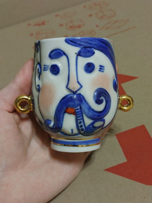 Ваза Карась Трегубова Коростень фарфор СССР Ваза порцелянова Коростень