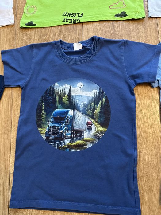 Zestaw t-shirtów r. 116 dla chłopca na lato