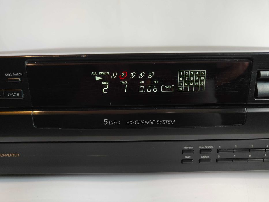 Sony CDP-C265 odtwarzacz zmieniarka na 5 płyt CD