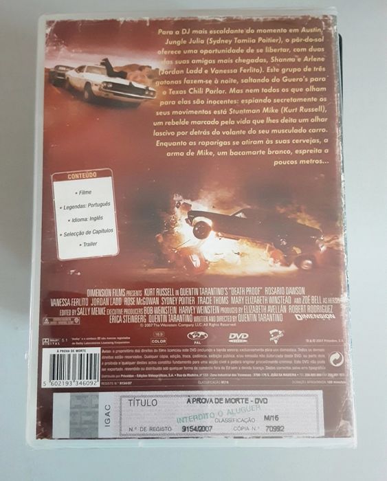 DVD a prova de morte