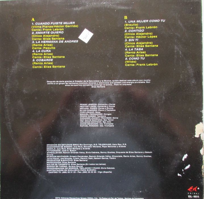 Elias Santana - - - - - El Ciclon Del Caribe - - - - - LP