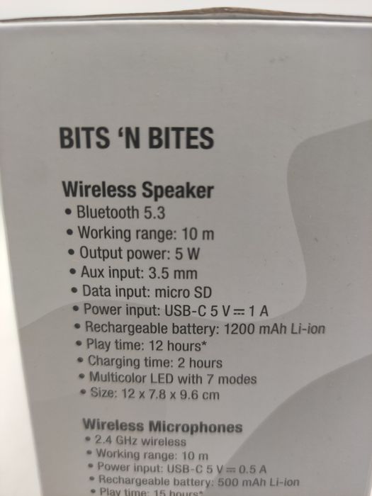 Na Lewara Głośnik z na mikrofonami Fresh'n Rebel Kids karaoke