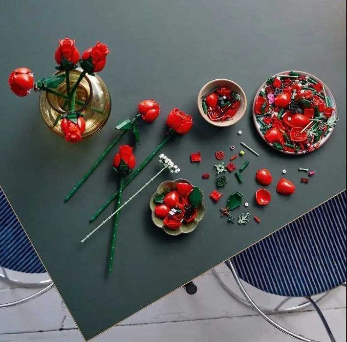 Букет Роз - Конструктор Botanical Collection 822 деталі сумісні з Lego(Код 1001)