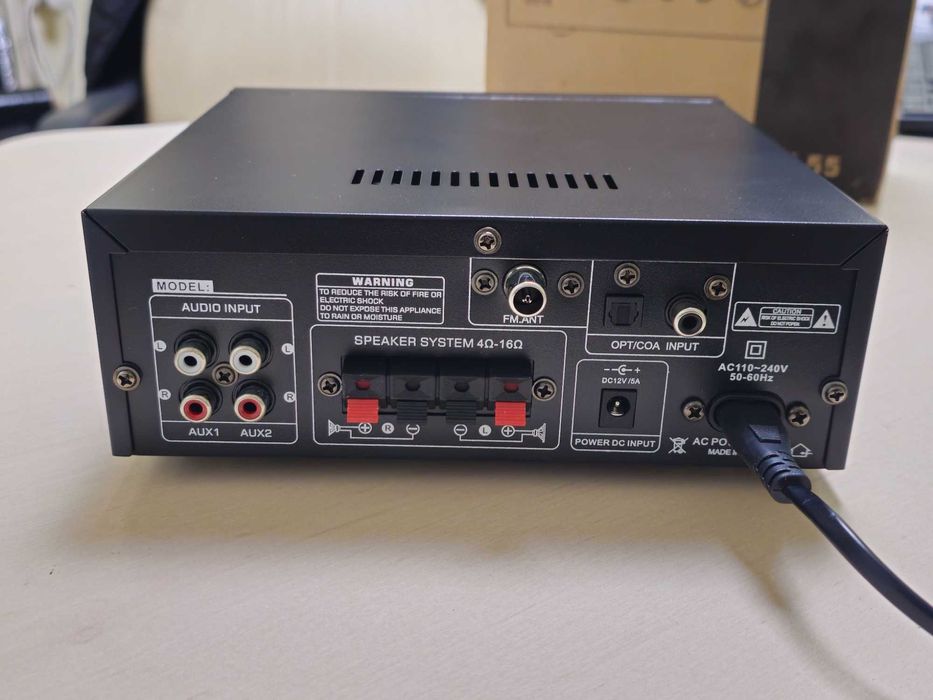 Аудіо AMP підсилювач Stereo Aplifier AK-55 USB/AUX/BT/FM