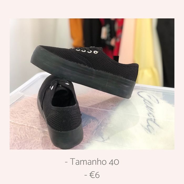 Tenis Plataforma Preto