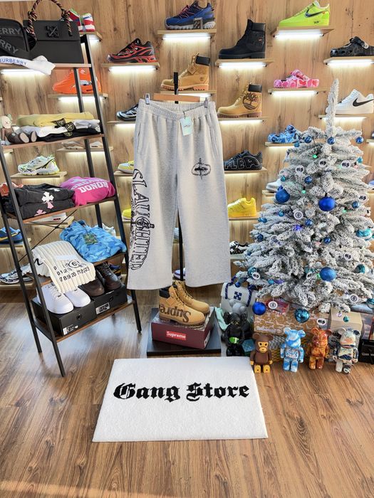 Штани Широкі Corteiz CRTZ x Slaughter Gang Pants Grey