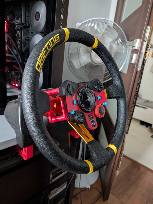 Adapter do sportowej kierownicy Logitech G29 / G920 / G902 + relokacja łopatek i przycisków