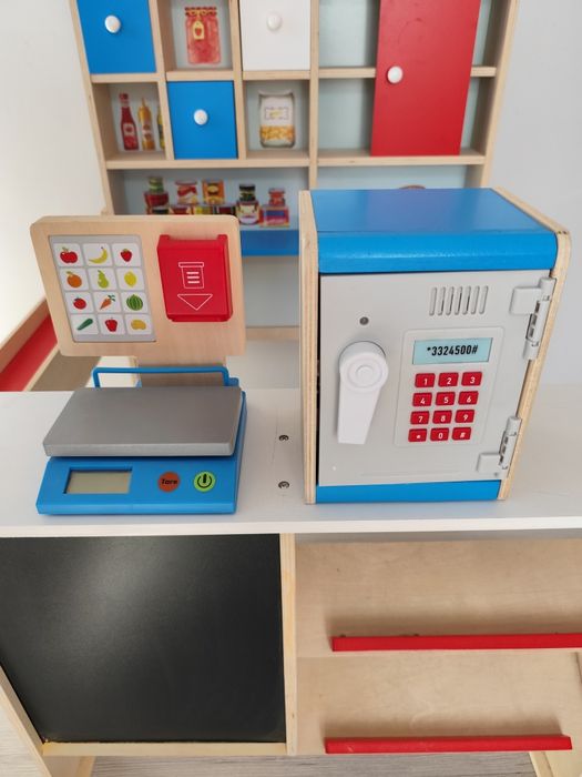 Sklep drewniany do zabawy dla dzieci