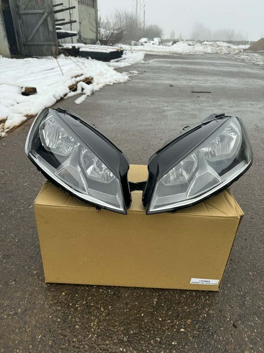Lampy reflektory przednie kpl vw Golf 7 orginał