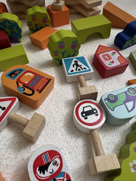 Конструктор деревʼяний Cubika 54 деталі