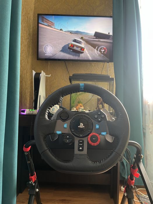 Ігровий набір Logitech G29 (Кермо, Педалі, КПП) + Кокпіт (стійка)