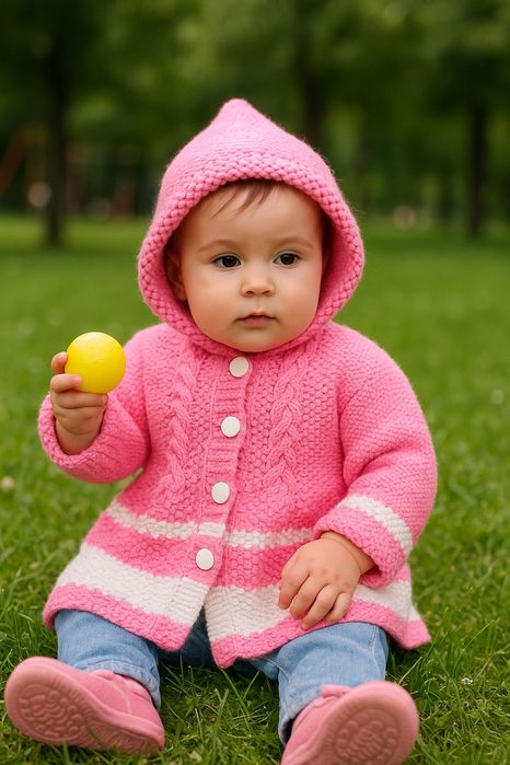 Елегантний в'язаний кардиганчик для дівчинки