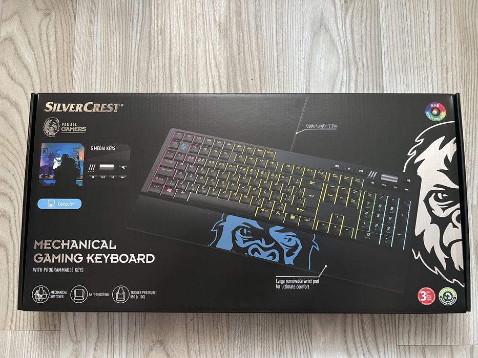 Klawiatura mechaniczna dla graczy RGB Silvercrest