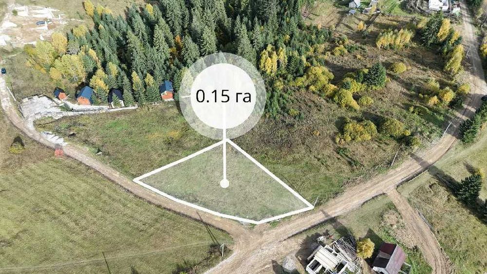 Земельна ділянка в Яблуниці 0.15 га