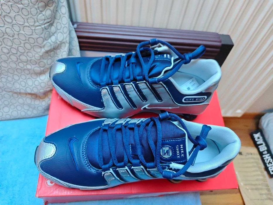 Nowe buty Nike Shox NZ – r. 39 (24.5 cm) – Granatowo-srebrne
