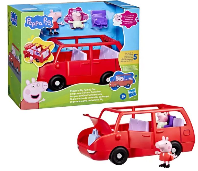 Świnka Peppa. Duży rodzinny samochód. Hasbro