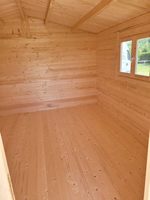od RĘKI solidny DOMEK z tarasem*6m x 4m*24 m2*ściany 34 mm*letniskowy