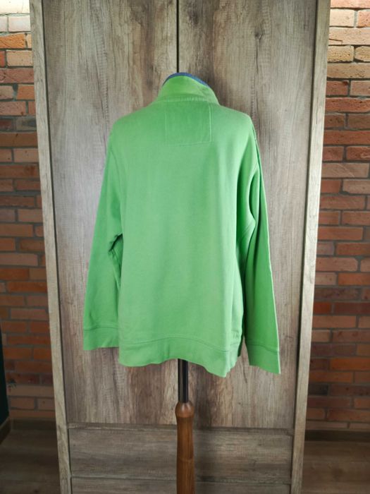 Seasalt Cornwall bluza half zip zielona green organic oversize 44