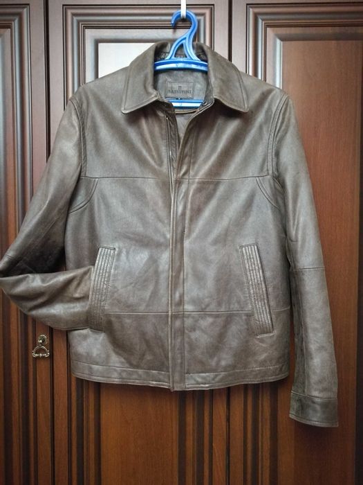 Чоловіча шкіряна куртка пілот