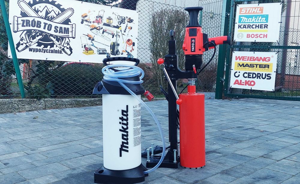 Wiertnica otwornica do betonu hydronetka max 182mm 2200W wynajem