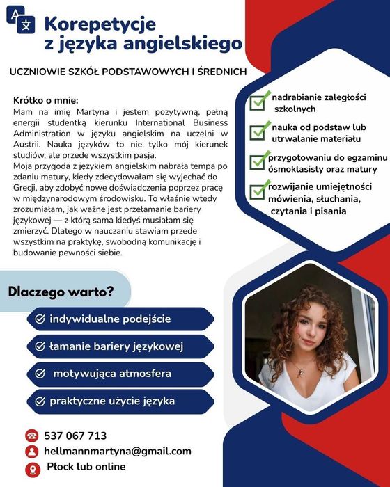 KOREPETYCJE ANGIELSKI - skutecznie i bez stresu