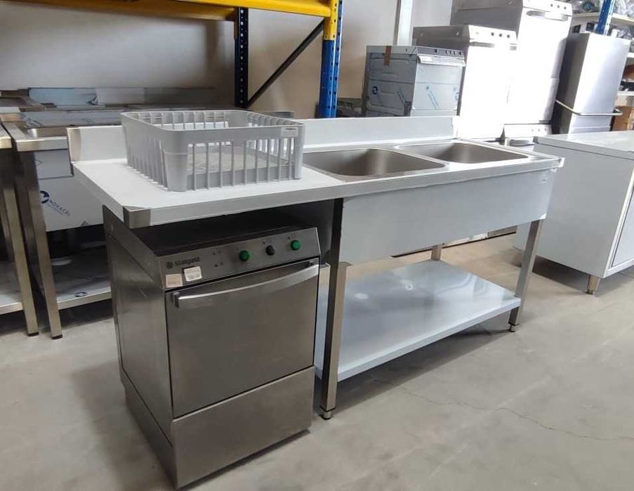 Bancada com 2 pios + Espaço para Máquina de Lavar - NOVA