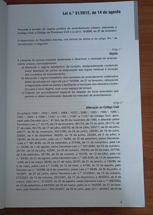 Novo Regime do Arrendamento Urbano - Notas práticas (2012)