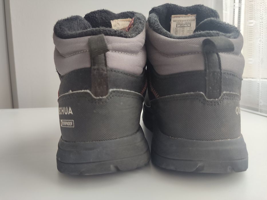 Quechua sh100 warm mid m black 40 розмір черевики кросівки