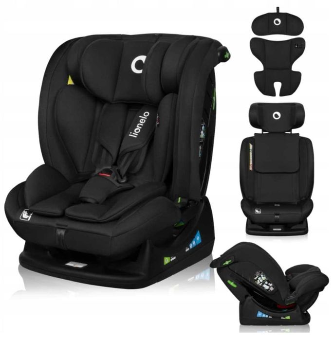 Fotelik samochodowy 40-150 PRZÓD TYŁ łatwy montaż Lionelo Izzy I-Size