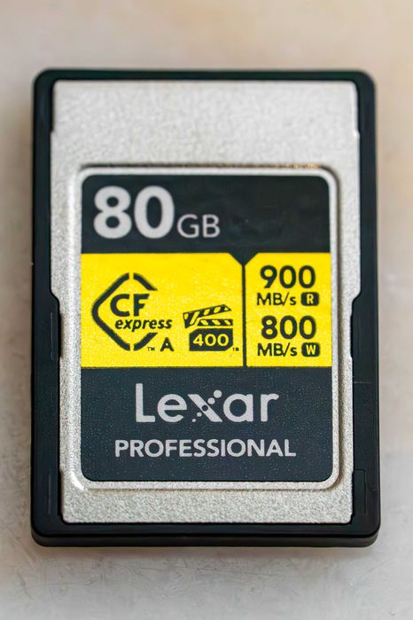Cartão Lexar Professional CFexpress Tipo A Série GOLD 80Gb, 900Mb/s!