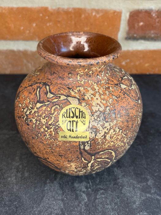 Ceramiczny wazon Ruscha 807-2 stara ceramika West Germany.
