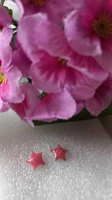 Сережки гвоздики рожева зірка