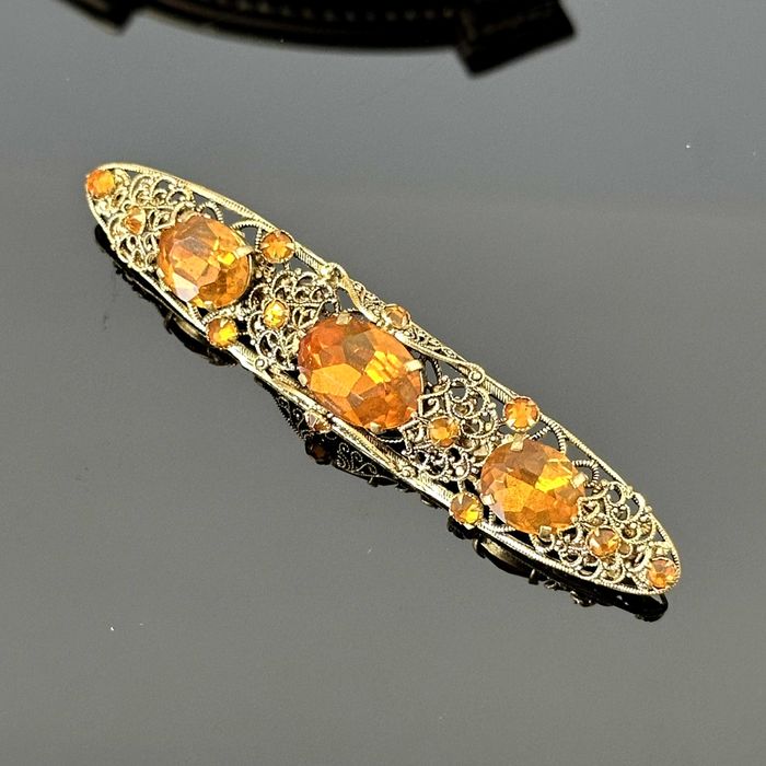 Pozłacana broszka z lat 60-tych – Stanley Hagler