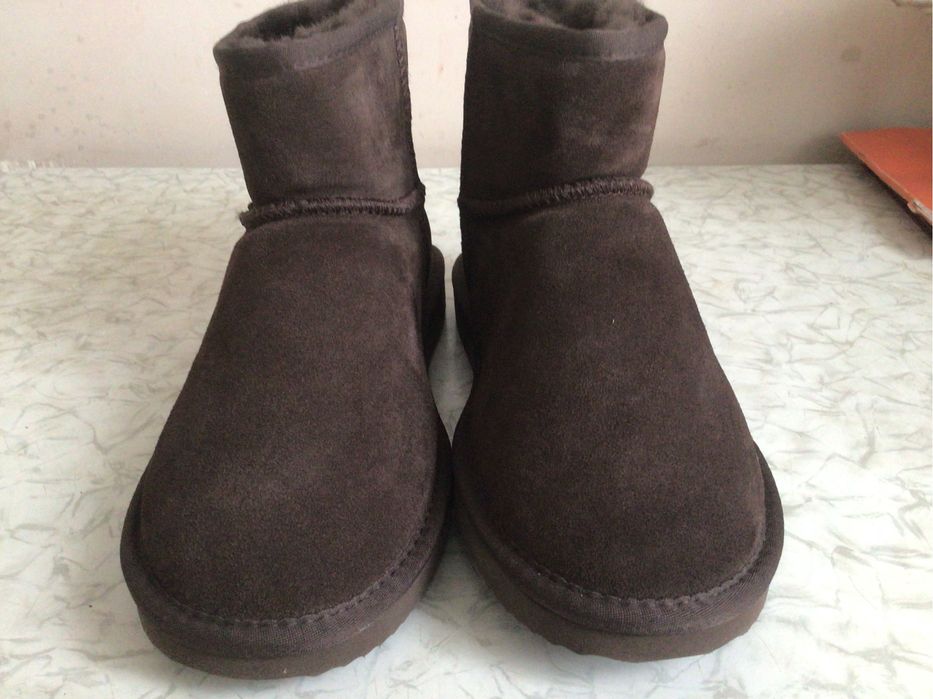 Женские уги  зимние, натуральный мех, замша.( Австралия)