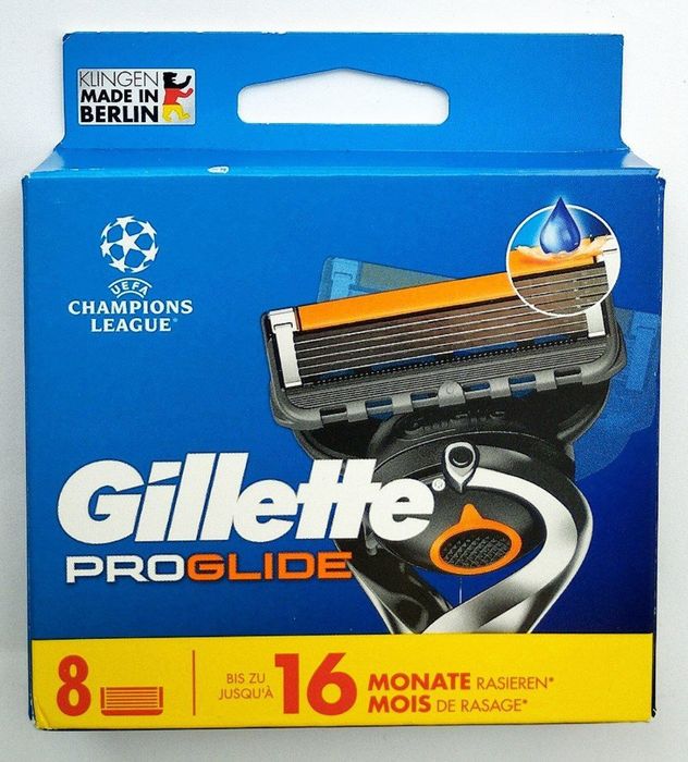 Gillette Proglide леза для гоління упаковка 8 штук. Оригінал
