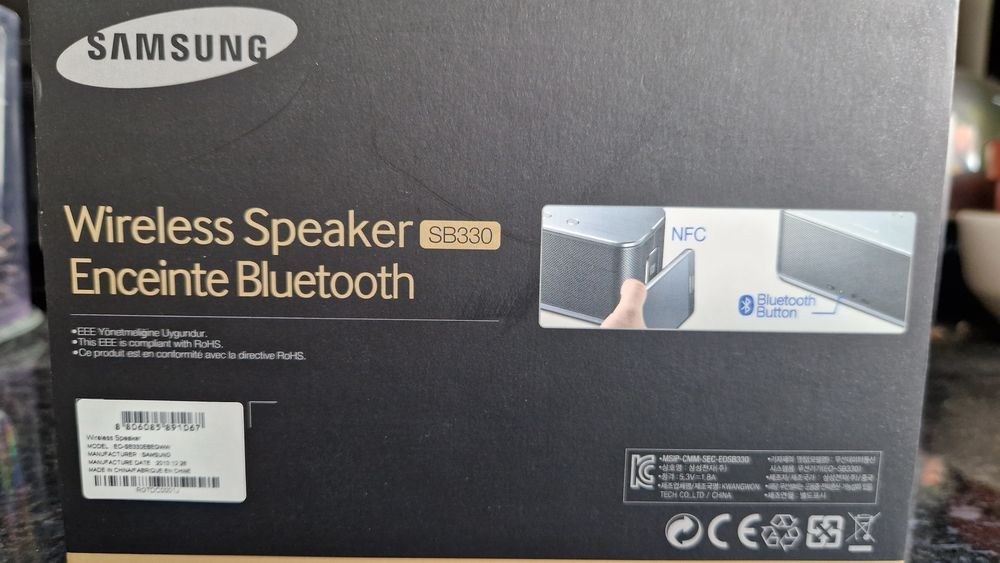 Coluna Bluetooth Samsung Wireless  SB330  – Como Nova | Caixa Original