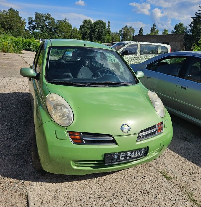 Nissan Micra K12 капот, бампер, крыло, фара. Разборка, Шрот