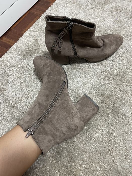 Botas camurca castanhas