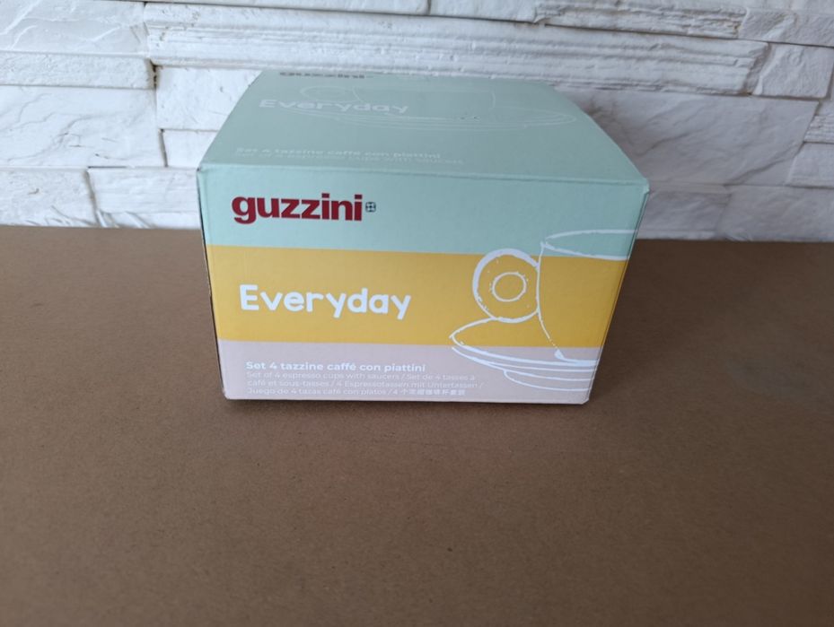 Guzzini Everyday – zestaw filiżanek do espresso 4 szt. nowy