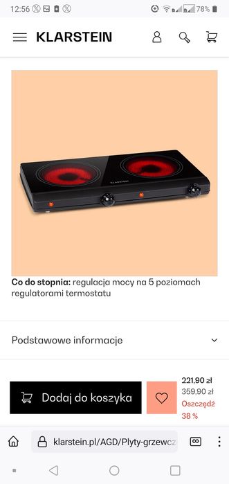 (Super Promocja) Nowa kuchenka elektryczna/ Cookbuddy / Klarste