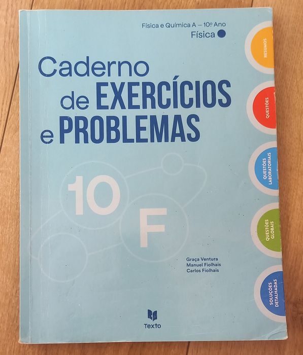 Caderno de Fichas de Física (Física e Química A - 10º ano), usado
