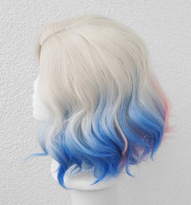 Blond peruka z przedziałkiem Enid Sinclair Wednesday Harley Quinn wig