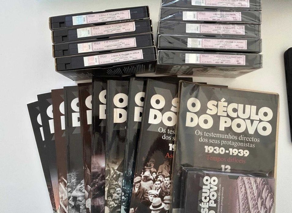 O Século do Povo – n.º 01 a 09 e n.º 12 - 10 revistas + 10 VHS